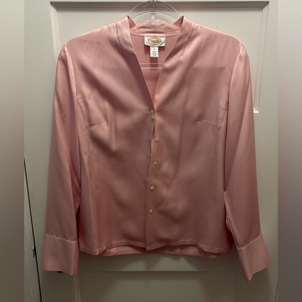 Talbots Pink Long Sleeve Button Down